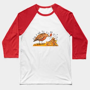 Raking Leaves Baseball T-Shirt